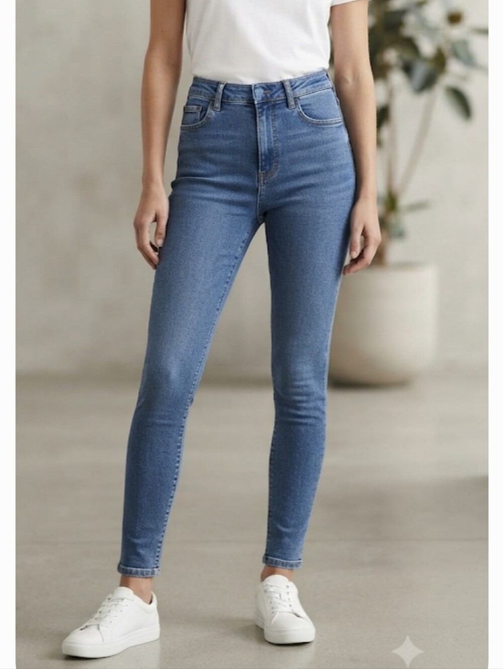 Topshop Joni Womens Moto Skinny Jeans W28 L30
